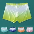 thumbnail image 4 of Sexy Men Ice Silk Sheer Underwear Underpants Breathable Ultrathin Boxer Briefs, 4 of 12