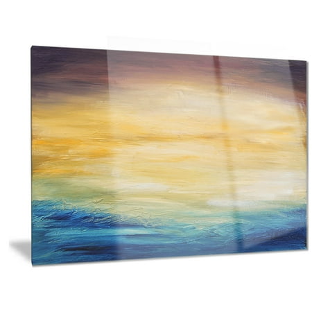 - DESIGN ART Designart 'Abstract Water Sunset' Abstract Metal Wall Art