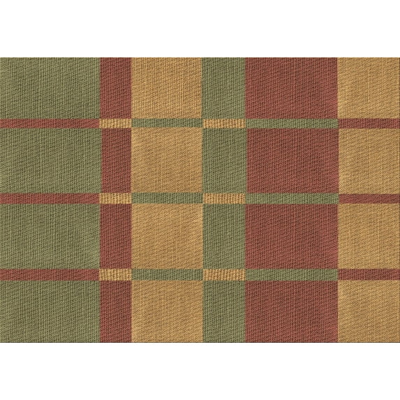 Ahgly Company Machine Washable Indoor Rectangle Transitional Saddle Brown Area Rugs, 5' x 7'