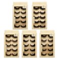 thumbnail image 1 of pares de pestañas postizas finas y suaves de hilo de algodón, pestañas postizas de visón 3D para maquillaje, 1 of 12