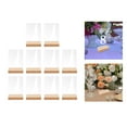 thumbnail image 4 of 10pcs Clear Acrylic Place Cards with Wood Stand Holder Guest Names Sublimation Rectangle, 4 of 8