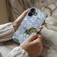 thumbnail image 2 of Case for iPhone 16 Case - Compatible with Magsafe - Dual-Layer Hard Shell & Silicone Cover - Protective Phone Case with Cute Wildflower Designs for Women - Pastel Hydrangea, 2 of 5