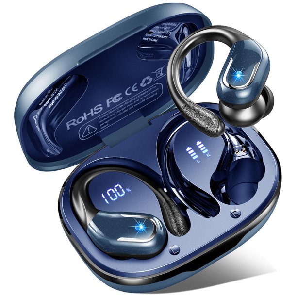 Auricular inalámbrico Ltinist Bluetooth 5.3 IP7 a prueba de agua azul