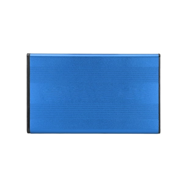 Carcasa para disco duro de 2,5 pulgadas, capacidad de 2 TB, velocidad de transferencia de 480 Mbps, aleación de aluminio con transmisión USB 2.0 para Windows VistaBlue