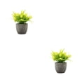 thumbnail image 2 of Redempat Plastic Easy To Clean Artificial Succulent Realistic Appearance Long-lasting Durability Eco-friendly yellow rose 2Set, 2 of 6