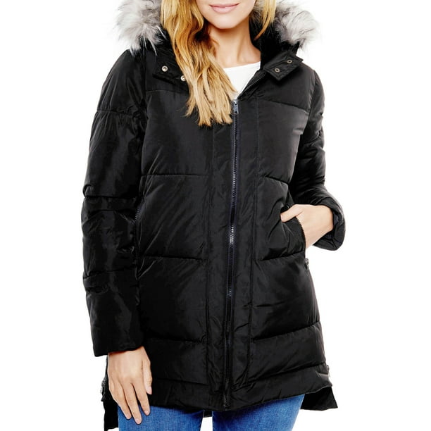 Be Boundless Women's Faux Fur Lined Hooded Parka Coat