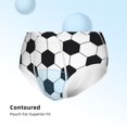 thumbnail image 3 of Pofeuu Soccer Ball Print Boy's Briefs Toddler Boys' Underwear, Organic Cotton, Comfort Briefs-Medium, 3 of 7