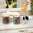 thumbnail image 4 of Yayeee 2 Pack Qtip Holder Bathroom Cotton Swab Canister with Lid Clear Dispenser Set, Vibrant Floral, 4 of 6