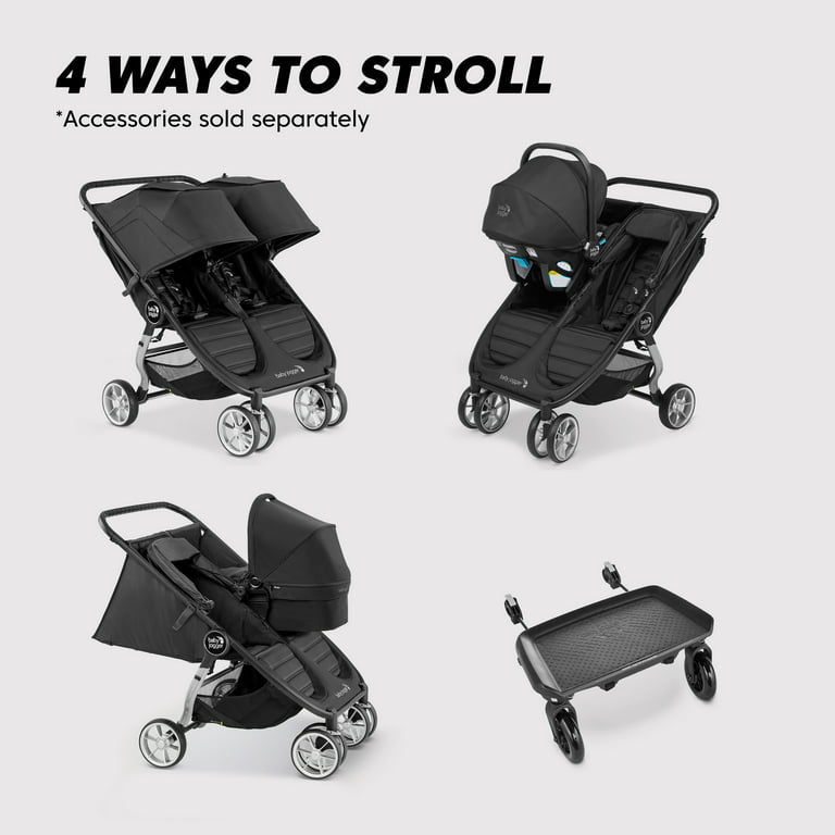 Helligdom ned brysomme Baby Jogger® City Mini® 2 Double Stroller, Jet - Walmart.com