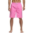 thumbnail image 2 of JTieacloth Men'S Quick Drying Swimming Trunks With Mesh And Beach Board Shorts With Pockets Summer Mens Cargo Shorts Pink, 2 of 4