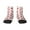 2 Black-2, variant on Strawberry Pattern Quarter Crew Socks,Toe Seamed Ankle Socks,Cotton Cushioned Breathable Athletic Crew Sports Socks