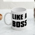 thumbnail image 3 of CafePress - Like A Boss [Bold] Mug - 11 oz Ceramic Mug - Novelty Coffee Tea Cup, 3 of 3