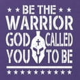 thumbnail image 5 of Wild Bobby Be The Warrior God Called You To Be Inspirational/Christian Women Tri-Blend Racerback Tank Top, Purple Rush, Small, 5 of 5