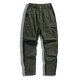 thumbnail image 2 of Savings YLSDY Mens Cargo Pants Casual Plus Size Elastic Loose Comfy Jogger Pants Fashion Multiple Pockets Solid Flowy Trousers Army Green XXL, 2 of 9