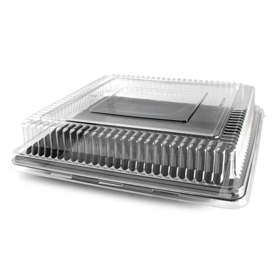Fineline Settings 9541-L 14'' x 14'' Square Dome PET Lid