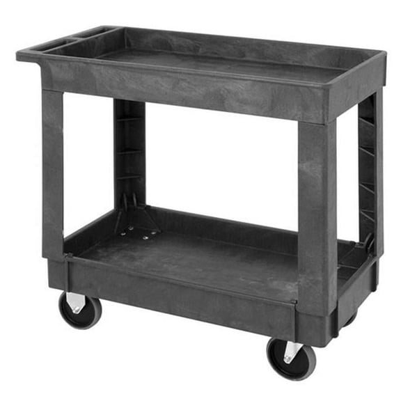 Quantum Storage PC3518-33 Polymer 2 Shelves Cart, 34.25 x 17.5 x 32.5 in.
