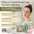 thumbnail image 4 of Amish Farms Original Recipe Bar Soap Value Pack, 8 Easy-Grip Hydrating Bars 5 oz Each for Face Body Hair, Tin Tub Collection, 4 of 8