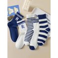 thumbnail image 2 of YooGuoGuo Women's 5 Pairs Striped Crew Socks Casual Athletic Socks, 2 of 4