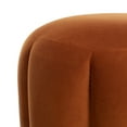 thumbnail image 2 of SAFAVIEH Couture Maxine Channel Modern Glam Tufted Ottoman, Sienna/Brass, 2 of 8