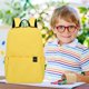 thumbnail image 4 of Mochila pequeña de color liso para niños y niñas, ligera, para estudiantes, color amarillo, 4 of 4