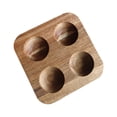 thumbnail image 4 of Huevera de madera, contenedor para huevos, organizador de huevos portátil duradero, bandeja para huevos para 4 rejilla, 4 of 9