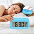 thumbnail image 3 of Unique Bargains Small Digital Alarm Clock for Bedroom for Deep Sleepers Blue, 3 of 6
