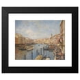 thumbnail image 2 of Richard Lipps 14x12 Black Modern Framed Museum Art Print Titled - View of Venice During Carnival, 2 of 5