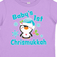 thumbnail image 4 of Inktastic Baby's 1st Chrismukkah with Cute Baby Penguin and Snowflakes Boys or Girls Toddler T-Shirt, 4 of 5