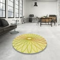 thumbnail image 4 of Ahgly Company Machine Washable Indoor Rectangle Transitional Yellow Area Rugs, 5' x 7', 4 of 7