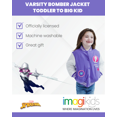 thumbnail image 3 of Marvel Spider-Man Spider-Gwen Ghost Spider Varsity Bomber Jacket Toddler to Big Kid, 3 of 5