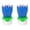 Blue, variant on 2-Piece Musical Rotating Lotus Cake Topper, Electronic Blossom Flower Decoration for Birthday Cakes, Battery Operated Party Supply with Built-in Music and Spinning Petals, Reusable Kids Party Favor