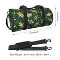 thumbnail image 4 of Xecao Cartoon Car print Round Travel Duffel Bag is a foldable gym bag with an inner pocket, perfect for travel sports, 4 of 8