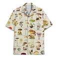thumbnail image 2 of Vintage Mushroom Hawaiian Shirt For Men Retro 80s 90s Mushroom Shirt Casual Mens Hawaiian Shirts Short Sleeve Button Down Men, 2 of 7