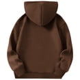 thumbnail image 5 of JTSRKL Cute Boys Girls Fleece Lined Sherpa Hoodie Unisex Kids Plush Thick Warm Winter Hoodies Pullover Hooded Sweatshirt Sweater Tops Brown 5-6 Years, 5 of 10