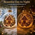 thumbnail image 4 of Glowing Christmas Diorama Ornament - Christmas Ornaments Decorations，Set | Light-Up Mini Holiday Scene with Warm LED Light, Festive Keepsake Gift for Home Christmas Party Decoration, 4 of 8