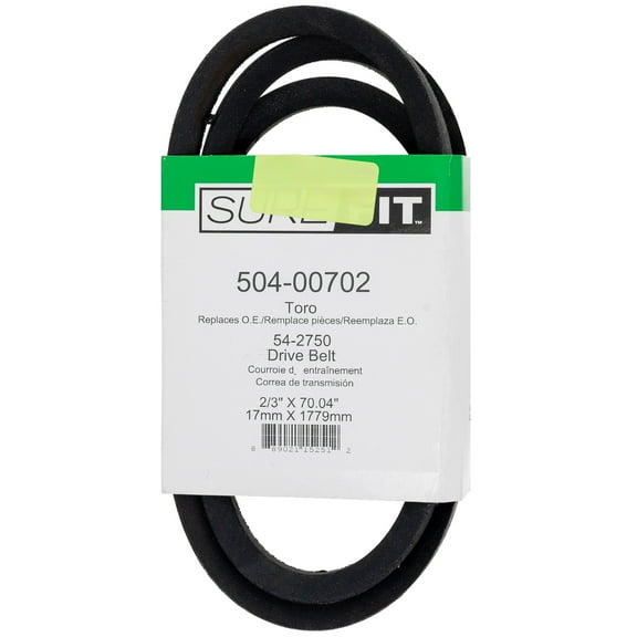 SureFit Drive Belt for Toro 54-2750 36" 44" Decks Mid-Size ProLine Gear Mowers