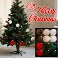 thumbnail image 4 of Christmas Balls Ornaments Christmas Tree Decorations Set Cloth Ball Christmas Ball Decorative Item Christmas Decoration, 4 of 4