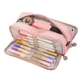 thumbnail image 3 of Canvas Pencil Pouch,Pencil Pouch With 3 Pure Color Pen Bag Handheld Pen Bag Unrivaled Performance, 3 of 8