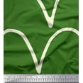 thumbnail image 1 of Soimoi Green polyester Crepe Fabric Curve Hand Drawn Printed Fabric 1 Yard 42 Inch Wide, 1 of 3
