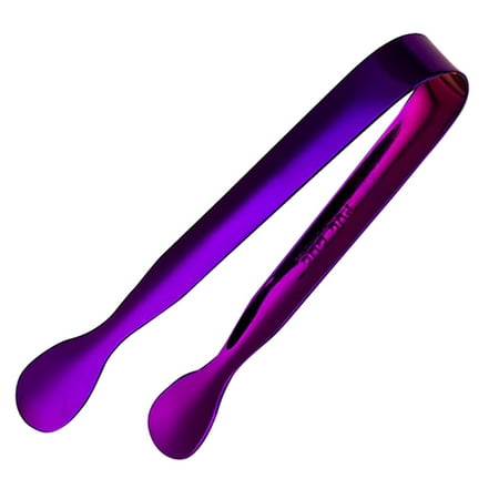 

Multipurpose Stainless Ice Cube Clip Ice Tong Bread Food BBQ Clip Barbecue Clip Ice Clamp Tool Bar Kitchen Accessories Purple