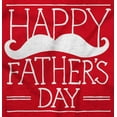 thumbnail image 2 of Happy Father's Day Dad Mustache Men's Graphic T Shirt Tees Brisco Brands L, 2 of 6