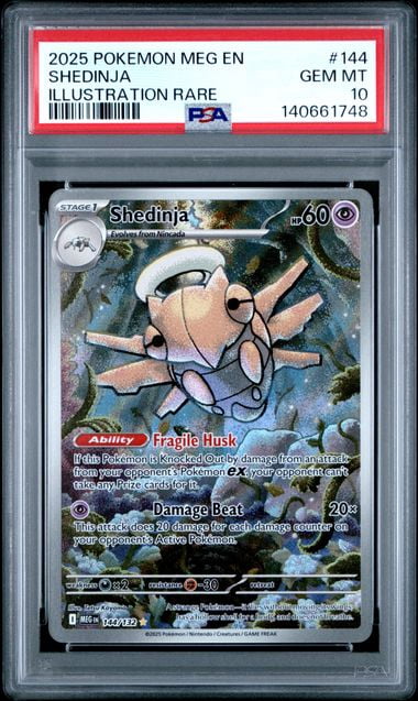 pokemon shedinja card : EX DEOXYS 014/107 Mint / near mint condition trading card Pokemon Shedinja 60