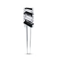 thumbnail image 3 of Rosec Jewels Natural Black Onyx Half Eternity Ring with Moissanite for Women - AAA Quality, 10K White Gold, US 5.00, 3 of 8