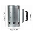 thumbnail image 2 of Chanana Charcoal Chimney Starter for Grill, Stainless Steel BBQ Fire Starter Bucket with Heat-Insulated Handle, Fast Ignition for Camping Backyard Outdoor Cooking, 2 of 9