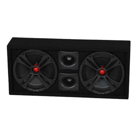 Q Power Chuchero Dual Pre Loaded 10 Inch Speaker Sub Box Enclosure