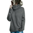 thumbnail image 1 of Sherrylily Fall Winter Women Sweaters Casual Turtleneck Long Sleeve Soft Knitted Pullover, 1 of 5