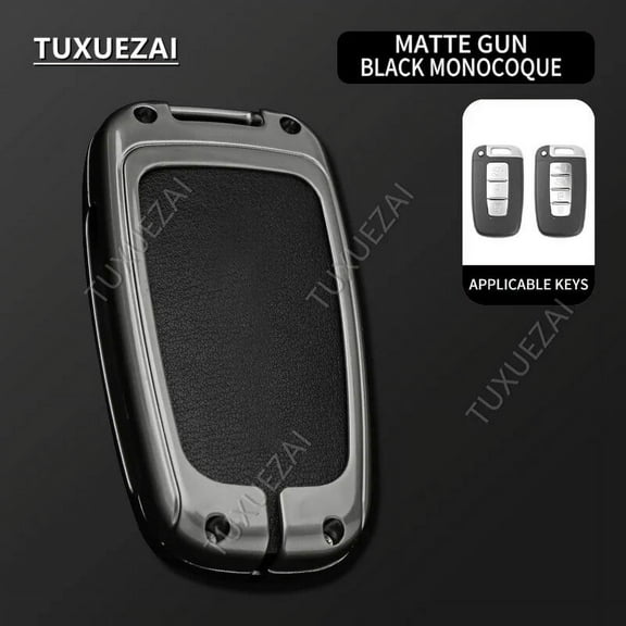 For Hyundai D 3/4 buttons key case Genesis Coupe Sonata Ix35 Smart Key Case Zinc alloy Car Key Shell Cover Keychain