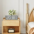 thumbnail image 2 of Bgsha 9 Inch Large Digital Wall Clock USB Powered Humidity Week Dimmer Table Clock, 2 of 10
