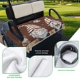 thumbnail image 5 of Golf Cart Seat Covers for 2 Seater, Coffee Gnomes Soft Microfiber Cart Seat Towel Blanket, Coffee Beans Cups Brown Absorbent Breathable Non Slip Bench Seats Protector for Golf Course 51"x31", 5 of 9