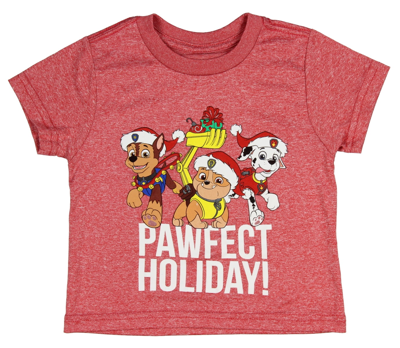 Paw Patrol Boys' Toddler Tee – Marshall, Chase & Rocky ‘Pawfect Holiday’ Graphic Shirt (3T) - View #9